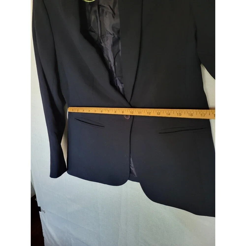 Talbots Blazer Women 8P  Navy Blue Single Button